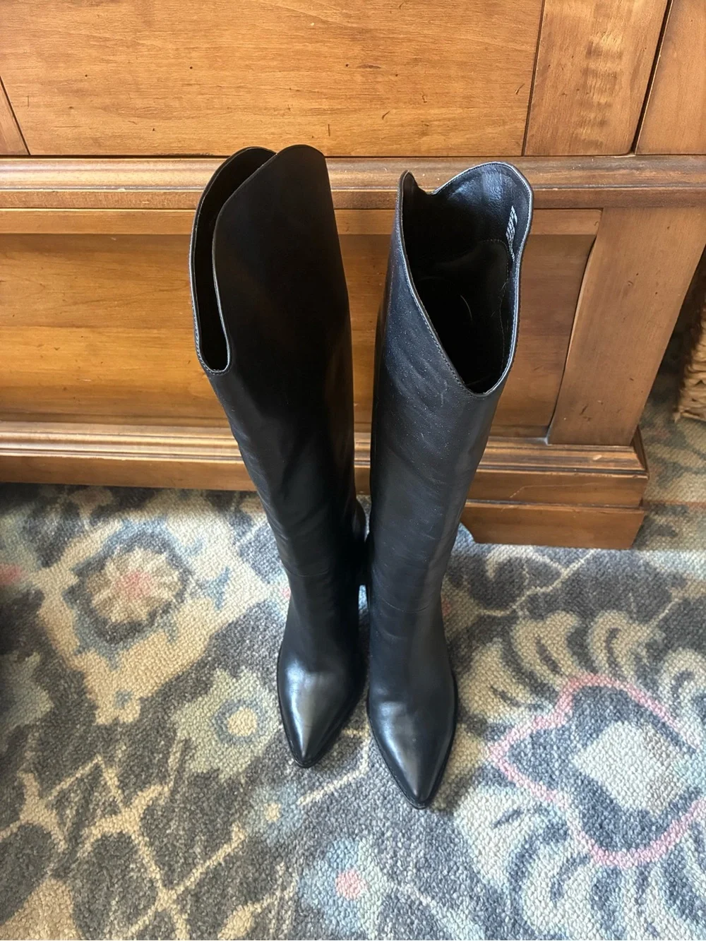 Steve Madden Bixby Black Pointed-Toe Over-the-Knee Boots